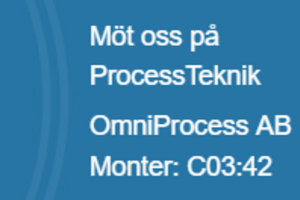 Träffa oss på ProcessTeknik 2024!